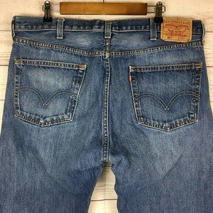 Levis‎ 501 Original Button Fly Blue Jeans Mens 40x30 Denim 100% Cotton Classic